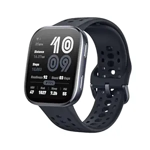 Amazfit Bip 6 Blue/Black Smart Watch with 1.97" AMOLED Display, GPS, Bluetooth Calling, 24/7 Health Monitoring, 140+ Sports Modes, 14-Day Battery Life, Water Resistant Smartwatch