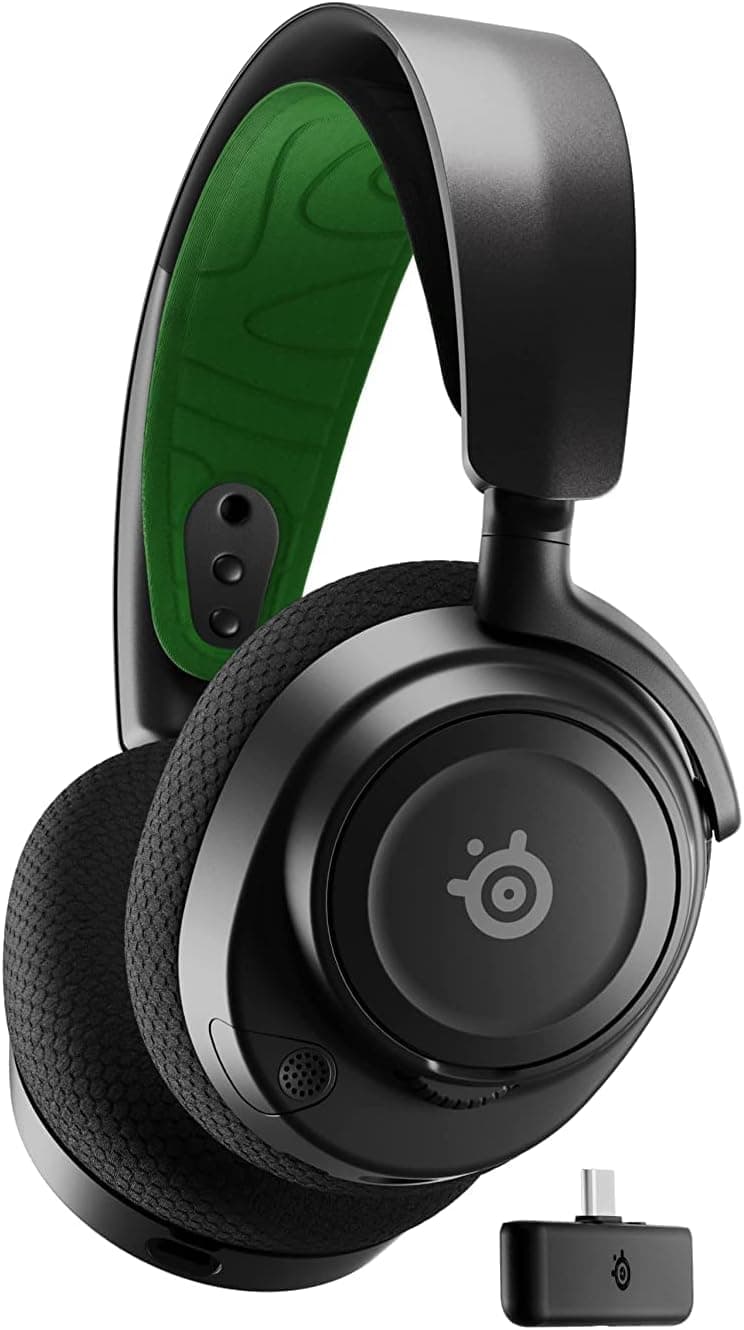 SteelSeries Arctis Nova 7X Wireless Xbox Series X/S Gaming Headset - Neodymium Magnetic Drivers - Dual Wireless Xbox & Bluetooth Audio - 38Hr USB-C Battery - AI Mic - Supports PS5, PC, Switch - Black
